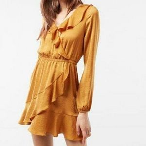 EXPRESS Ruffle Wrap Dress